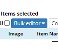 Enter 'Bulk editor'